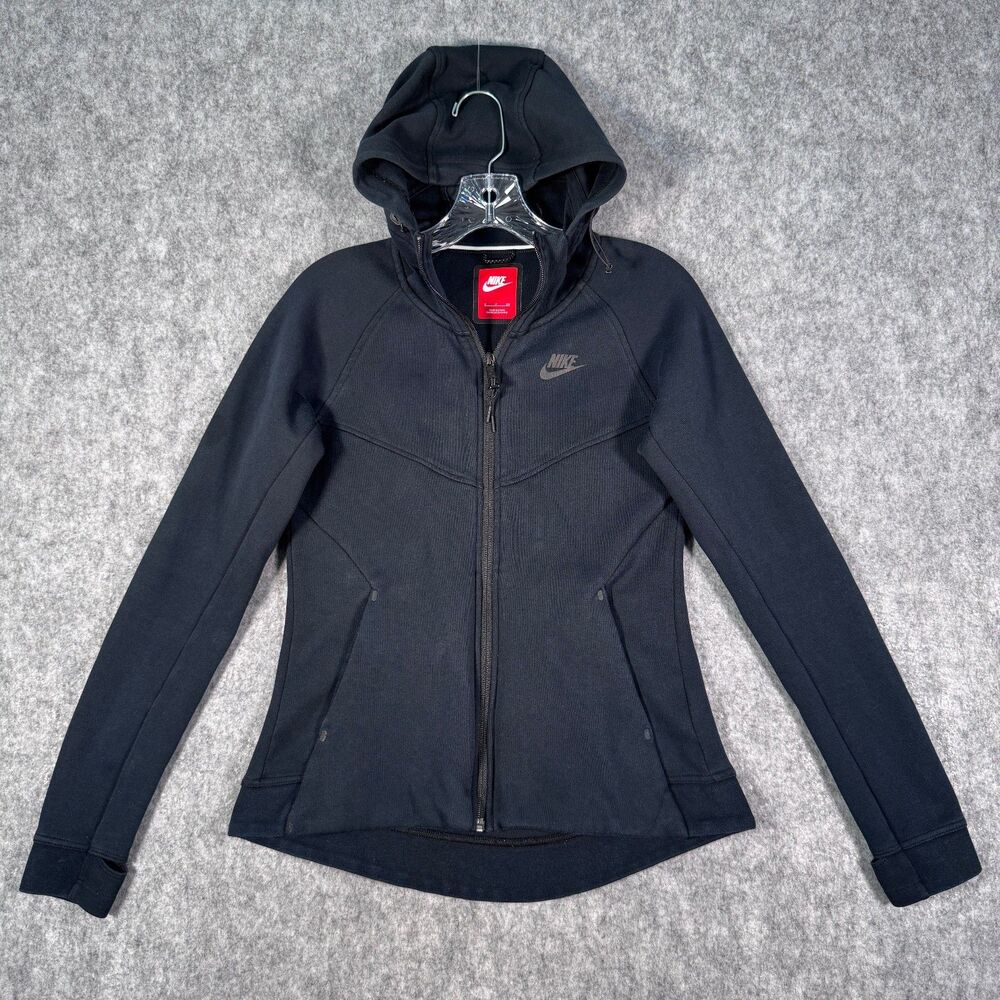 Nike Tech Fleece Windrunner Full-Zip Hoodie Womens Small Dark Navy Blue